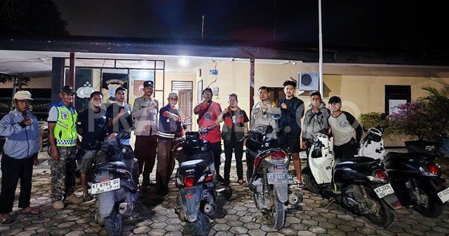 Aksi Balap Liar di Lok Tuan Bontang Dibubarkan, Lima Motor Diamankan