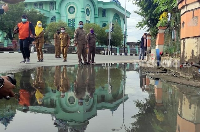 Drainase Diperbaiki, Simpang Masjid Al-Hijrah Tak Tergenang Lagi
