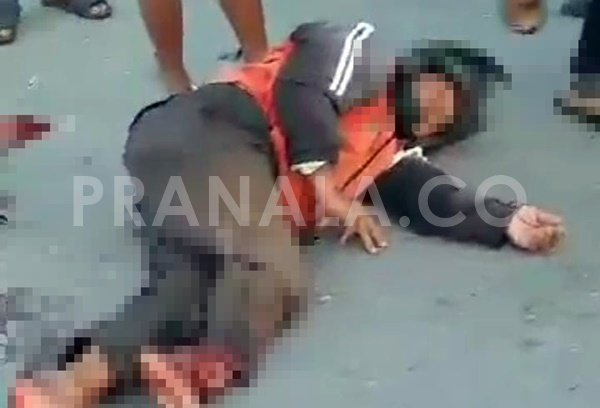Penjual Ayam dan Tukang Ojek Tabrakan di Depan Hotel Surya Bontang, Satu Korban Luka Parah