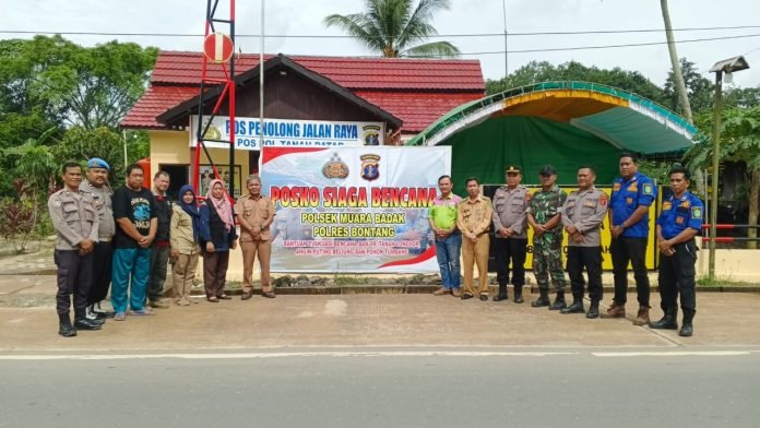 Antisipasi Cuaca Ekstrem, Polres Bontang Dirikan Posko Siaga Bencana di Muara Badak