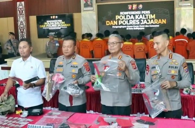 81 Bandit Jalanan Kaltim Disikat, Samarinda Wilayah Terawan