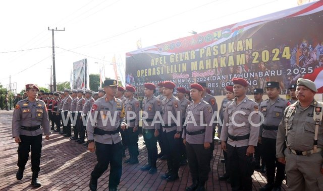 Polres Bontang Kerahkan 452 Personel untuk Operasi "Lilin Mahakam" 2024
