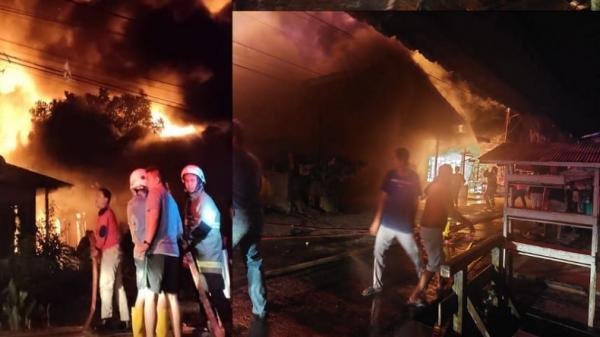 Permukiman Padat di Tenggarong Terbakar, 14 Rumah jadi Abu