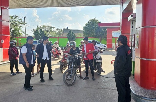 Saat BBM Subsidi Sempat Kosong, Polres Kutim Temukan Kendaraan Isi Pertalite Berkali-kali